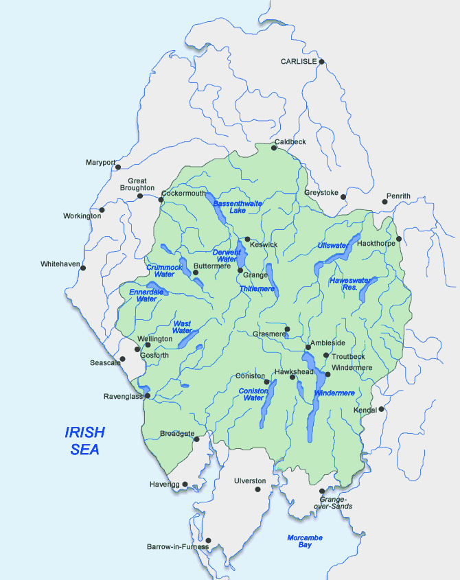 Lake District map